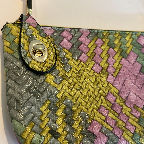 Woven Textured Handbag Shoulder Bag Yellow
Multi color. - Picture 3 of 12